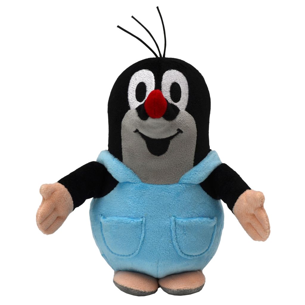 Kuscheltier Der kleine Maulwurf mit Hose 16 cm Schwarz / Blau, 47913Q