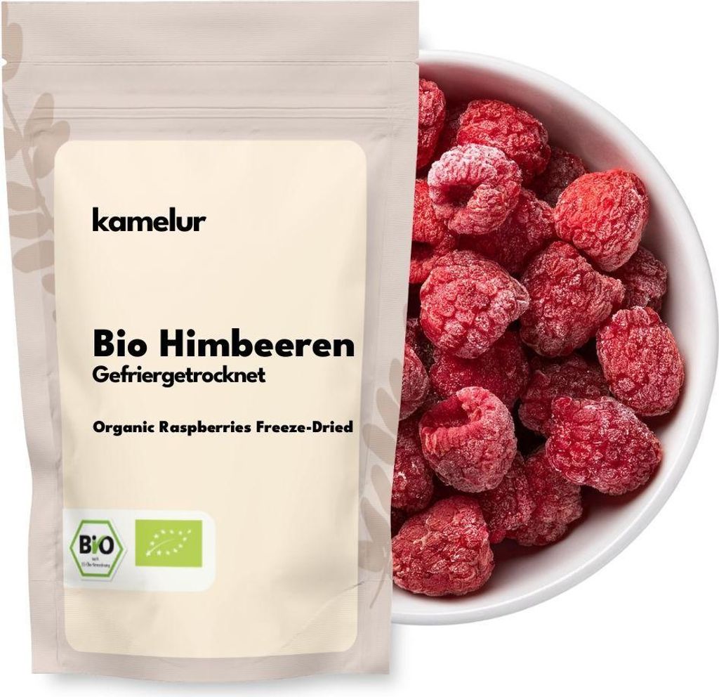 Kamelur BIO Himbeeren ganz & gefriergetrocknet 250g Produktbild 