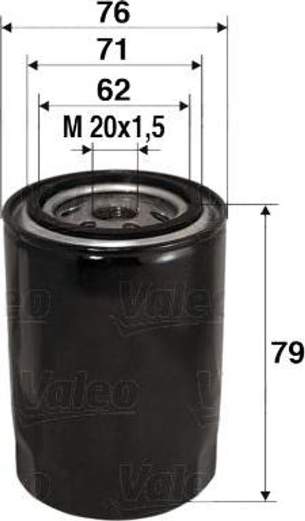 VALEO 586037 Ölfilter OE X88 kompatibel mit Alf. 145, Alf. 146, Alf. 147, Alf. 155, Alf. 156, Alf. 166, Alf. GT, Alf. GTV, Spider, Barchetta, Brav...