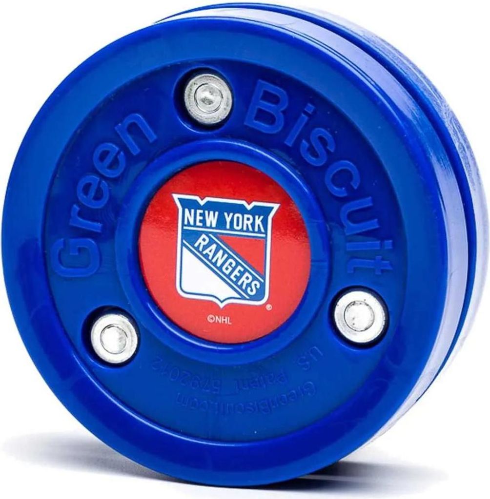 GREEN BISCUIT Trainings Puck NHL STICKHANDLING HOCKEY EISHOCKEY STRAßE NHL SKILL Teams: New York Rangers