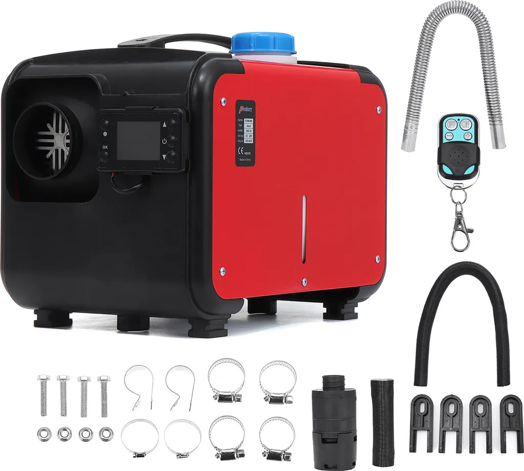 Chauffage diesel air 8KW silencieux avec télécommande et écran LCD