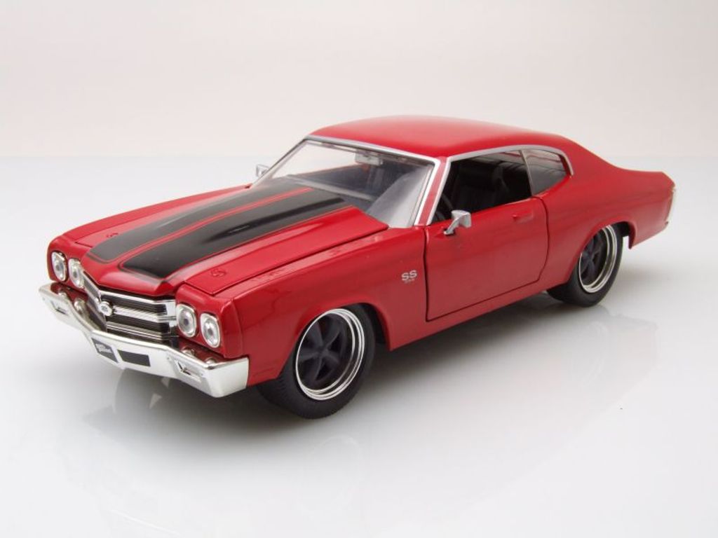 Chevrolet Chevelle 1970 rot Dom Fast & Furious Modellauto 1:24 Jada Toys