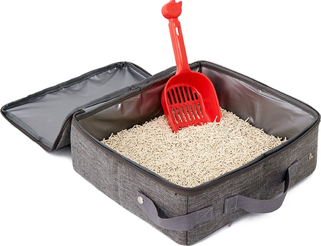 Tragbare Faltbare Katzentoilette Größe L – Platzsparend, Leicht Zu Reinigen, Ideal Für Reisen & Kleine Räume