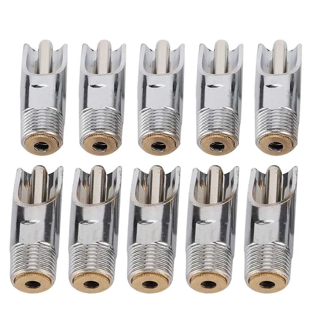 Lot de 10 Abreuvoirs Automatiques en Métal Bec de Canard pour Porcs