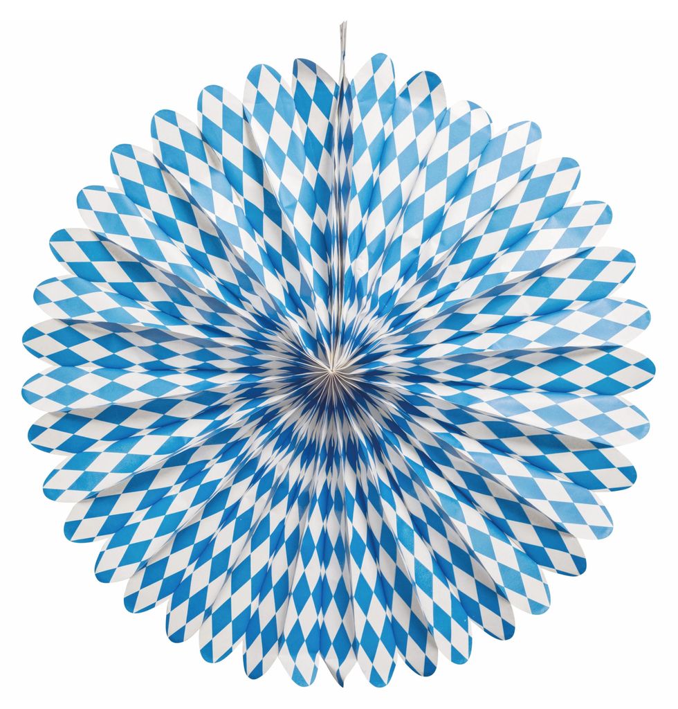 Dekofächer Bayern Weiss-Blau ø70cm Produktbild 
