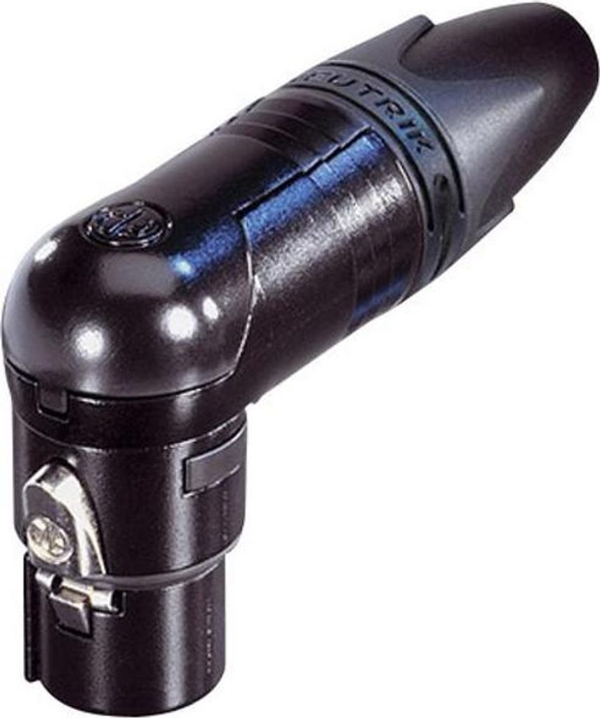 Neutrik NC6FRX-B XLR-Steckverbinder Buchse, gewinkelt Polzahl: 6 Schwarz 1St.