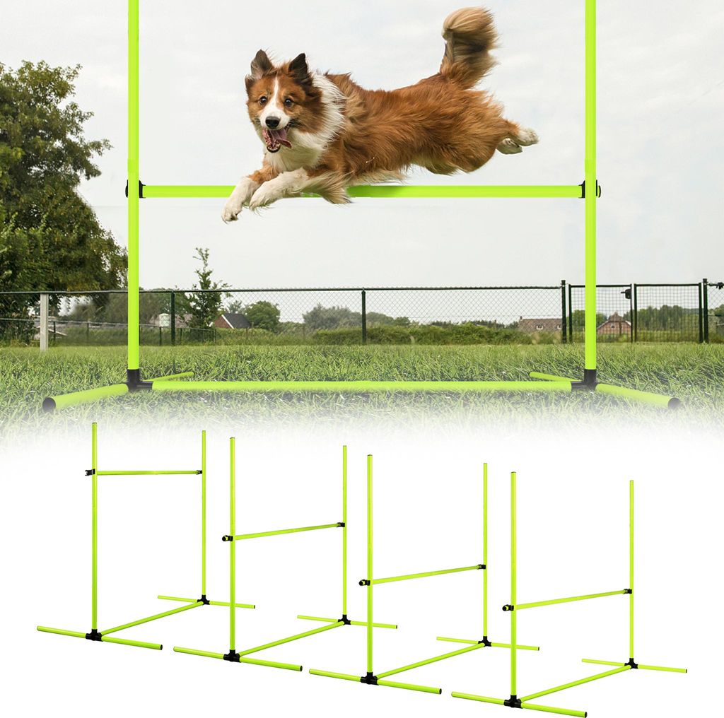 XINZI 4X Vert Haies pour chiens Équipement d'agilité Barres Image du produit 