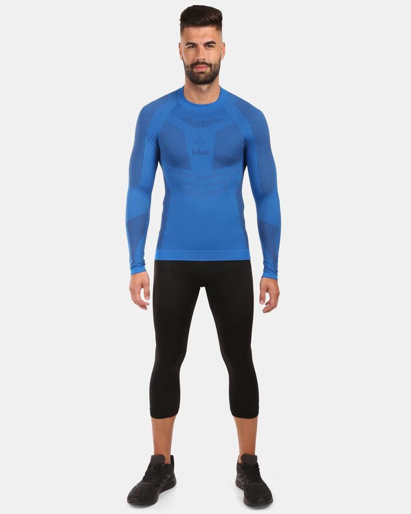 Nahtloses Langarm-Funktionsshirt für Herren Kilpi NATHAN-M, BLAU, Größe XXL