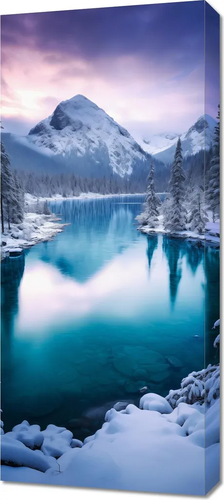 Image Montagne 40x90 cm - Panorama pour Agrandir Visuellement vos Pièces
