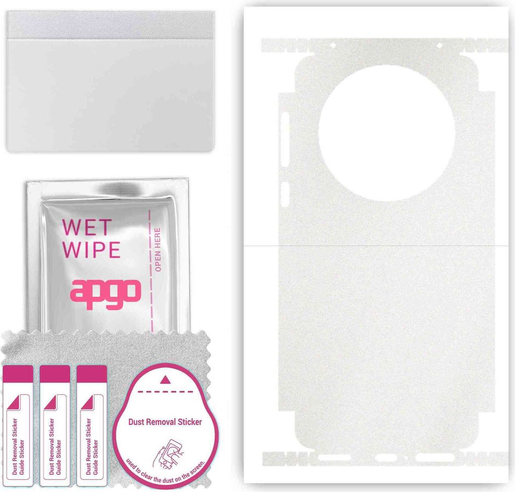 apgo Rückseite + Seiten Schutzfolie, Skin, kompatibel mit Huawei Mate 60, Hinten Displayschutzfolie aus Vinylfolie, kratzfest, einfache Montage - ...