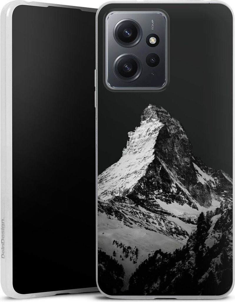 DeinDesign Slim Hülle für Xiaomi Redmi Note 12 4G Silikon Case Ultra Dünn Handyhülle Alpspitze Berg Schnee