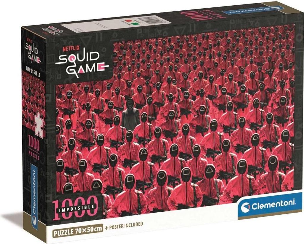 Clementoni Puzzle 1000 dílků Squid Game Netflix Kompaktní Obrázek produktu 