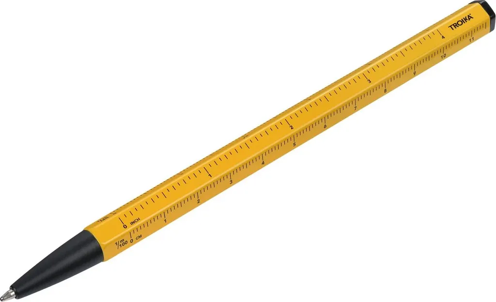 Penna Troika Construction Basic Gialla - Icona di Design Multitasking