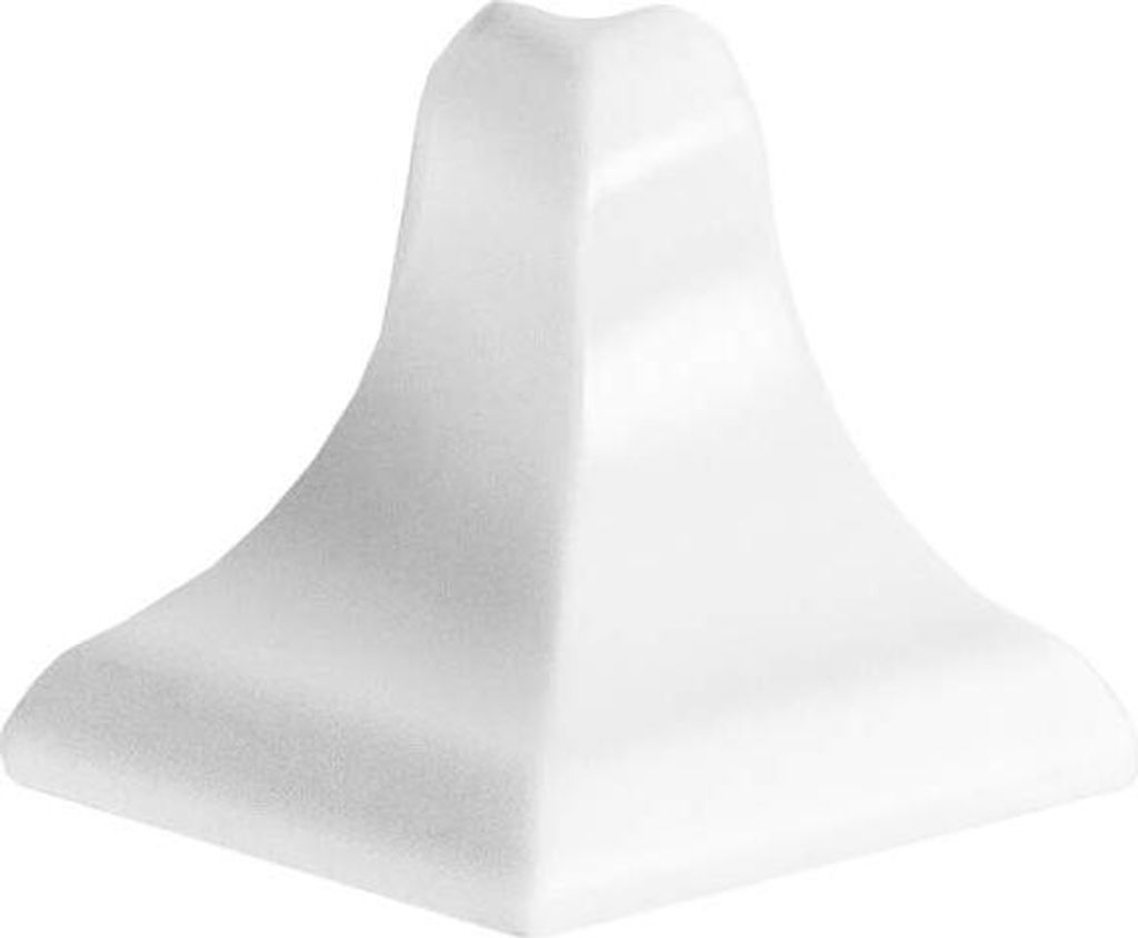 Außenecke für Abschlussleiste | Farbe: Weiß glänzend | Zubehör | Wandabschlussleiste | Winkelleiste | Arbeitsplatte | DQ-PP