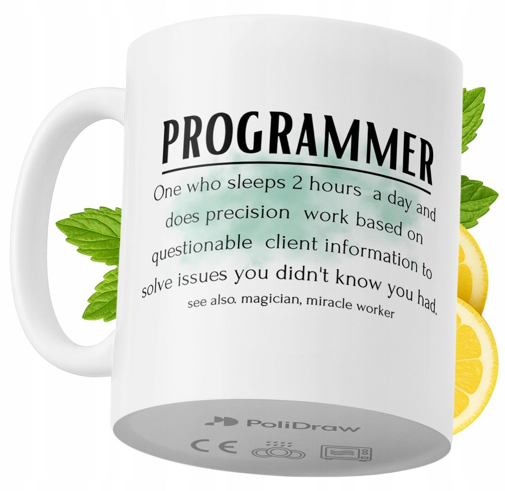 Lustige Tasse für Programmierer - Kaffee- oder Teetasse mit witzigem Textdesign - ideal für Geburtstage, Namenstage, Feiertage und besondere Anl...