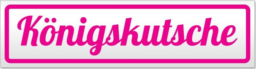 Königskutsche Magnetschild Schild magnetisch