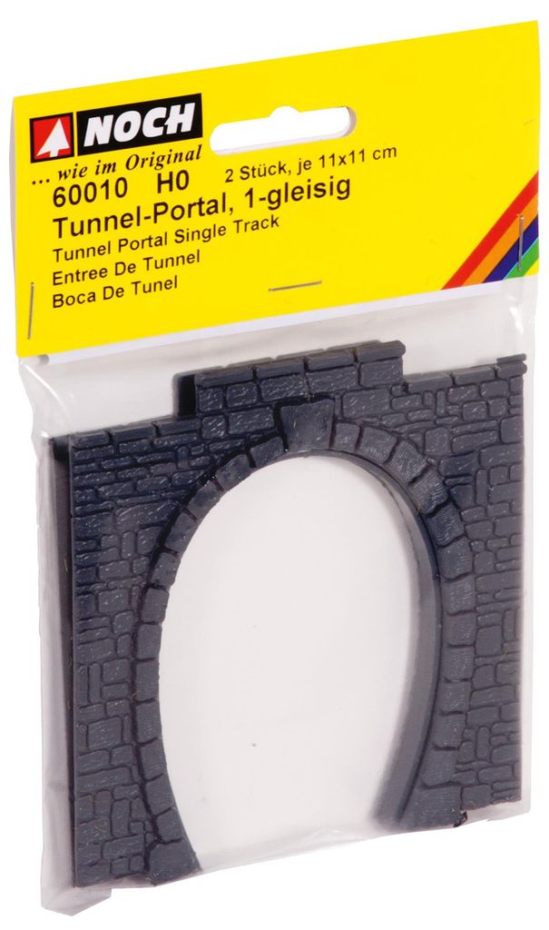 NOCH 60010 H0 Portale del tunnel, a binario unico, 2 pezzi, Immagine del prodotto 