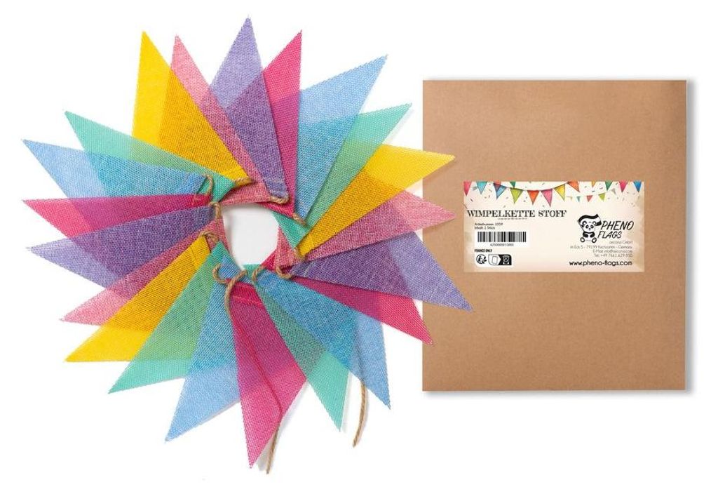 PHENO FLAGS Wimpelkette aus reinem Leinen-Stoff mit 6 Produktbild 