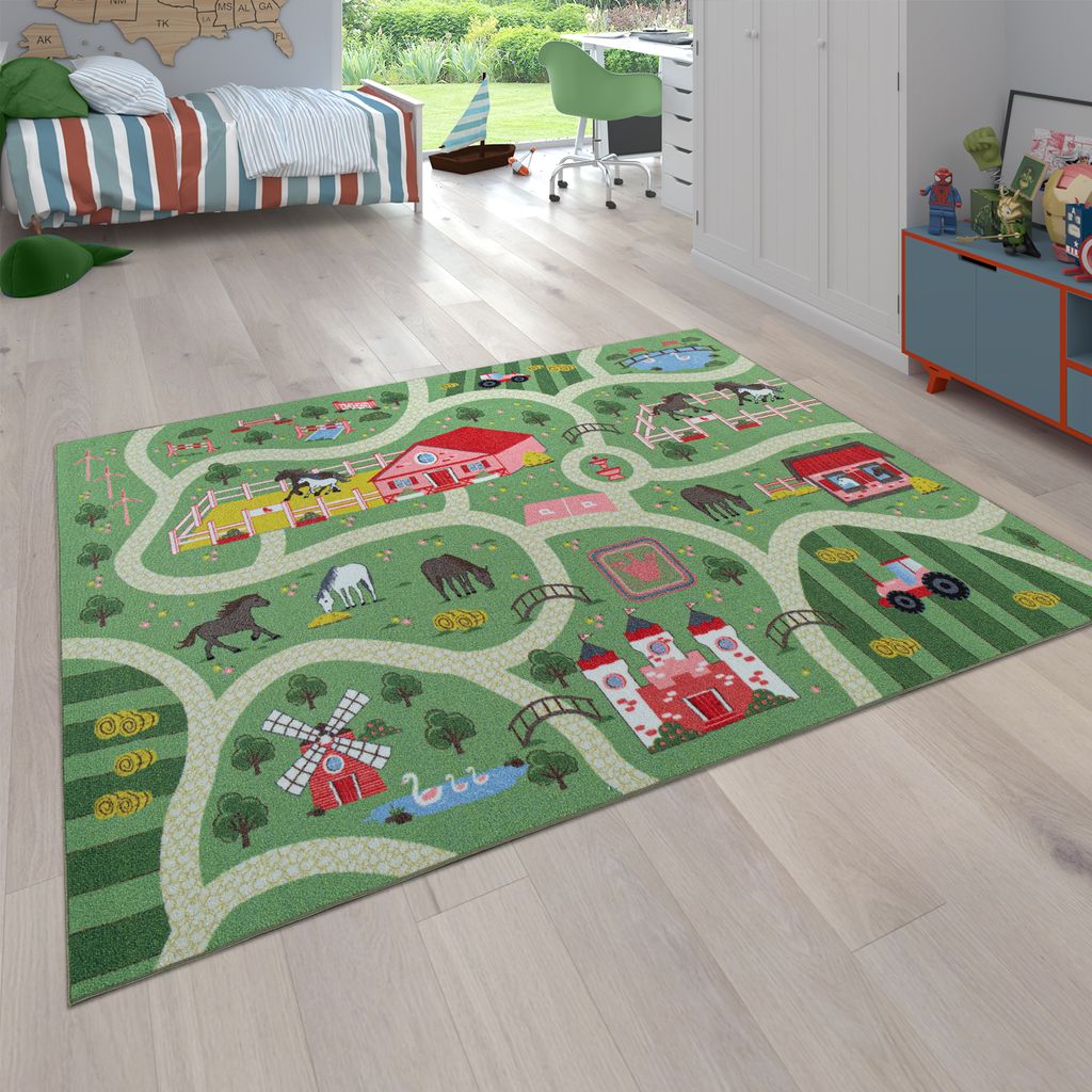 Teppich Kinderzimmer Spielteppich Wohnen & Einrichten Wohnaccessoires Teppiche Kinderteppiche 