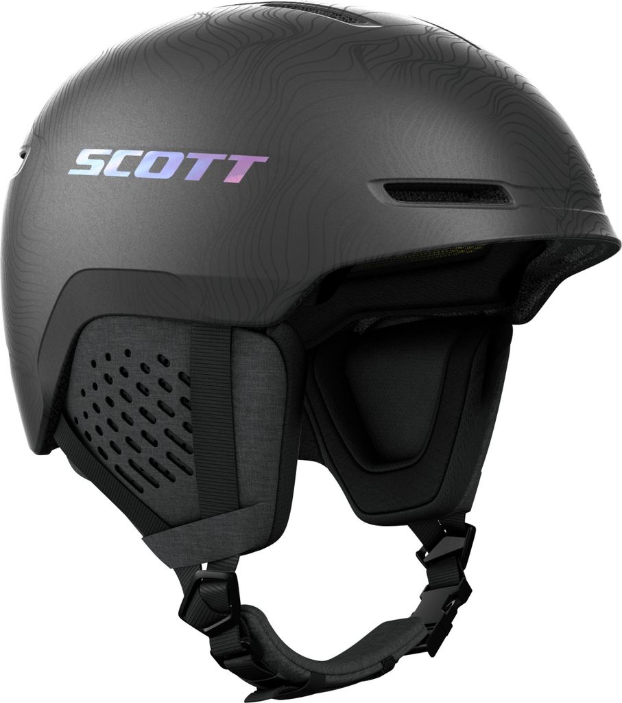 Scott SCO Helmet Track Plus granite black/holo grey L