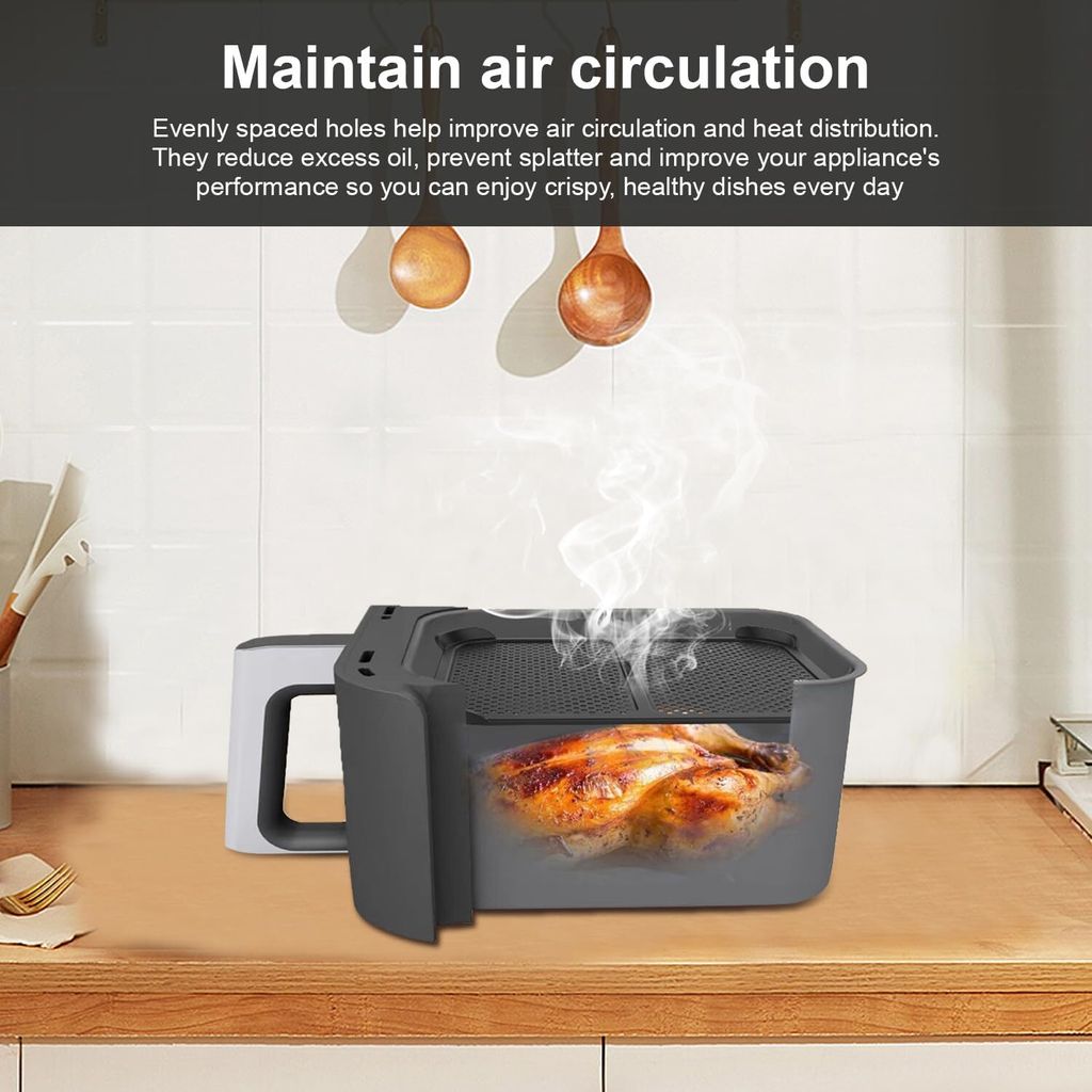 2x Spritzschutz Für Ninja AF300 Heißluftfritteuse - Wiederverwendbare Silikon Abdeckung