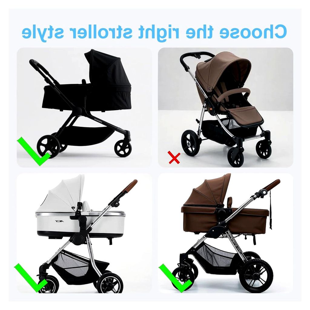 Sonnensegel für Kinderwagen mit UV-Schutz 50+ und wasserdicht, verstellbar, universelles Sonnensegel für Kinderwagen mit Sichtfenster und Schatte...