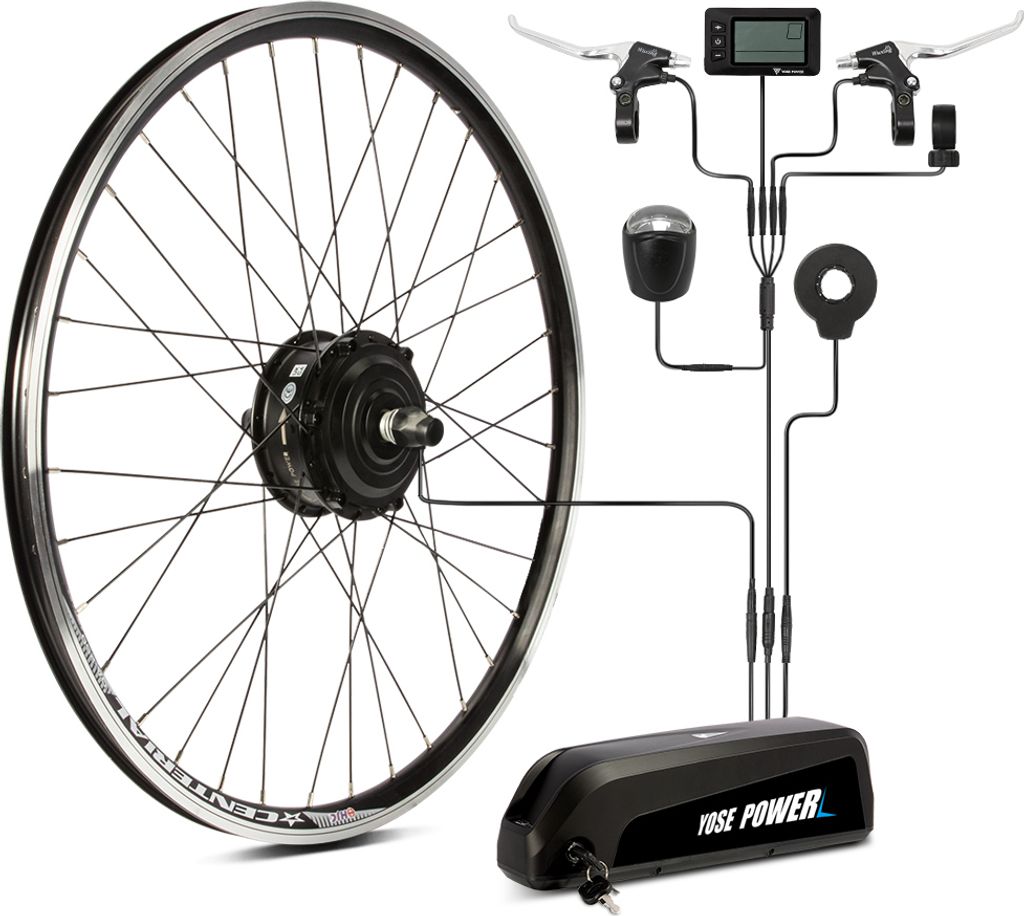 E-Bike Conversion Kit 28" Frontmotor 36V 250W Vordemotor +36V 15,6Ah Li-ion Akku