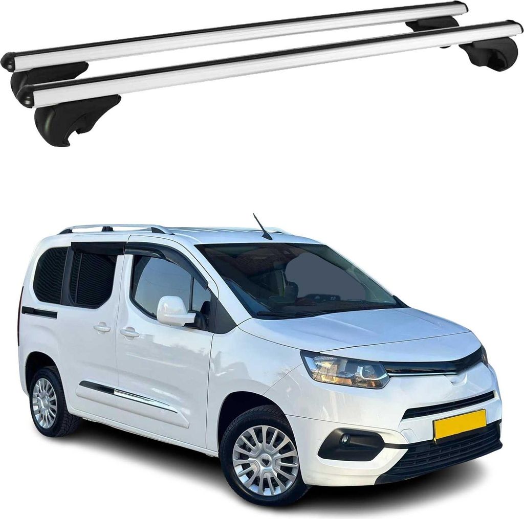 Dachträger Grundtäger für Toyota Proace City 2019-2025 75kg Alu Grau 2 tlg