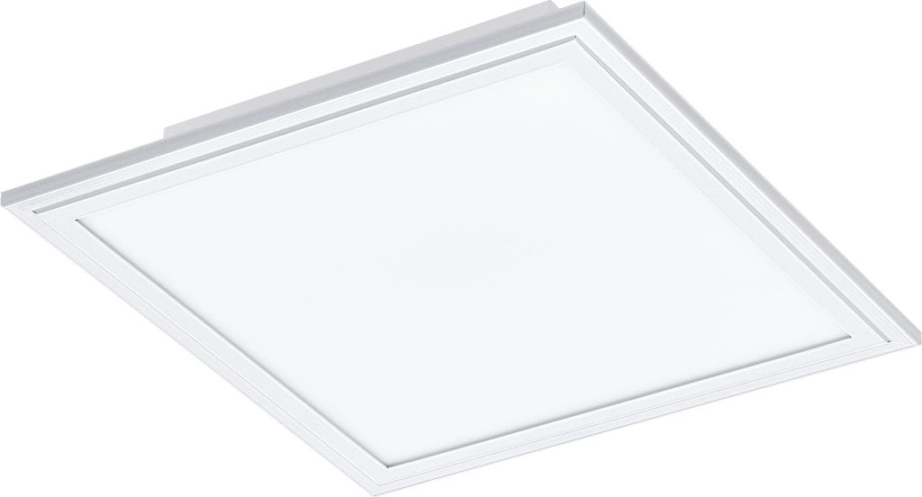 EGLO LED Deckenleuchte Salobrena 1, 1 flammige Deckenlampe, Material: Aluminium, Kunststoff, Farbe: Weiß, L: 30x30 cm, neutralweiß