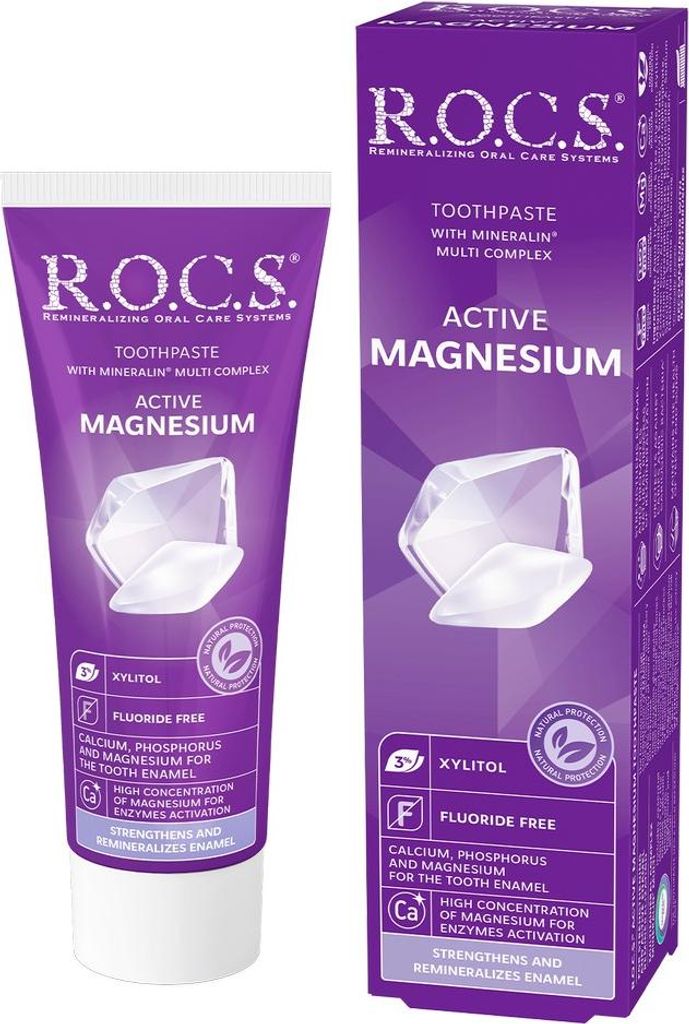 Rocs | Zahncreme - Remineralisierend - 75ml - Ohne Fluorid Produktbild 