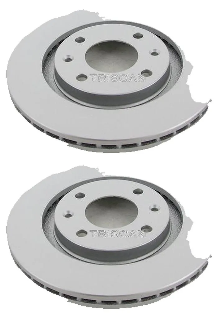 2 disques de frein ventilés TRISCAN Ø 266 mm pour CITROËN BERLINGO