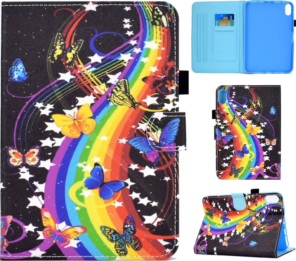 Für Apple iPad 11. Gen A16 2025 / 10.9 2022 Kunstleder Tablet Tasche Motiv 15 Hülle Etuis