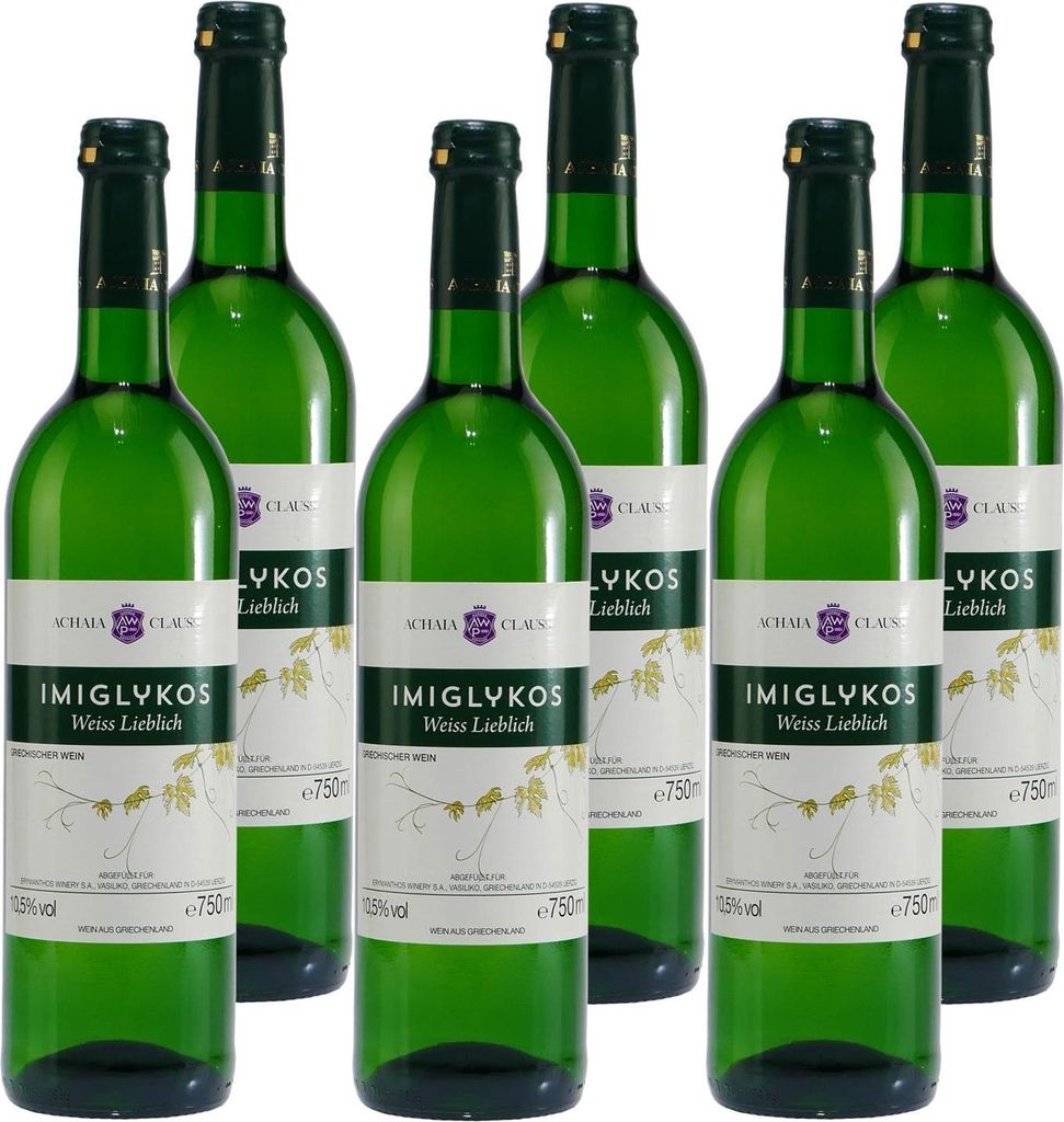 Achaia Clauss Imiglykos Weißwein -lieblich- (6 x 0,75L)