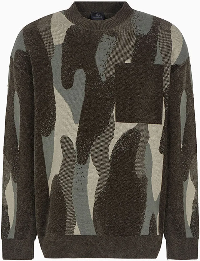 Pull Vert Homme Armani Exchange 6DZM1J - Confort et Style sans Compromis