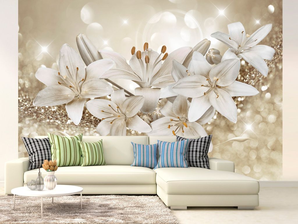 Vlies Fototapete Blumen Lilien 400x280 cm Tapeten Produktbild 