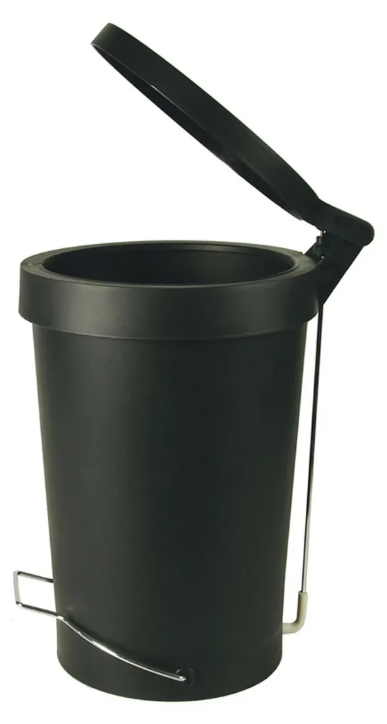 Poubelle design 30L noire inox et polypropylène Authentics Tip 1092099