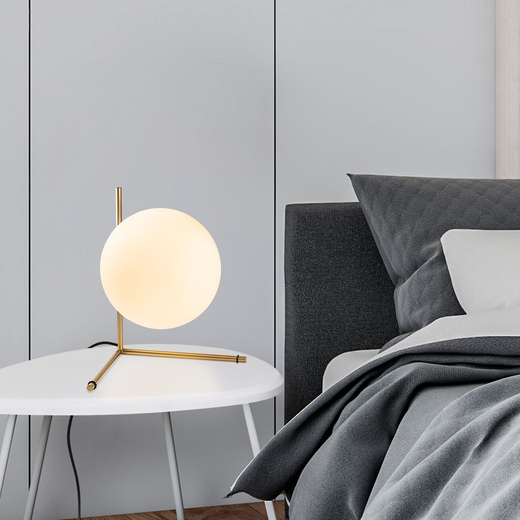 Opviq, Luminar - 14171, Tischlampe, Gold, METALLKÖRPER, 28 x 40 x 36 cm