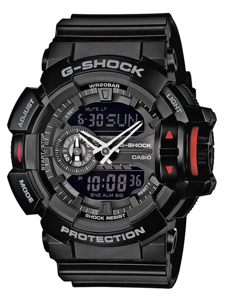 Casio G-Shock GA-400-1BER avec Molette de Réglage Rapide et LED Auto