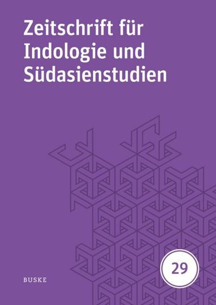 Zeitschrift für Indologie und Südasienstudien 29