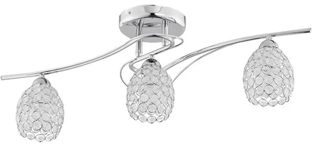 Suspension design chromée Alfa : remplacez vos luminaires ternes par l'éclat