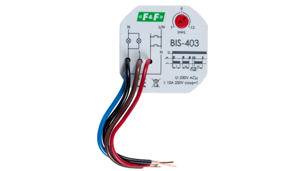 Télérupteur Temporisé BIS-403 F&F - Relais Silencieux 16A avec Timer Pro