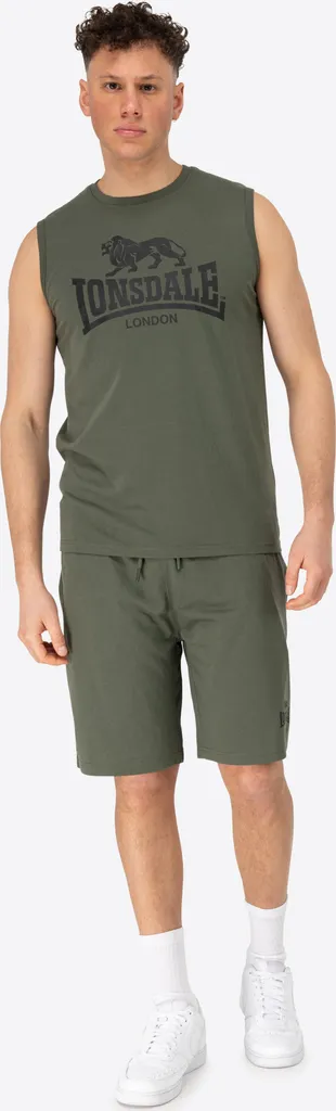 Tenue Lonsdale Allanton 5XL coupe régulière coton confortable Olive Noir