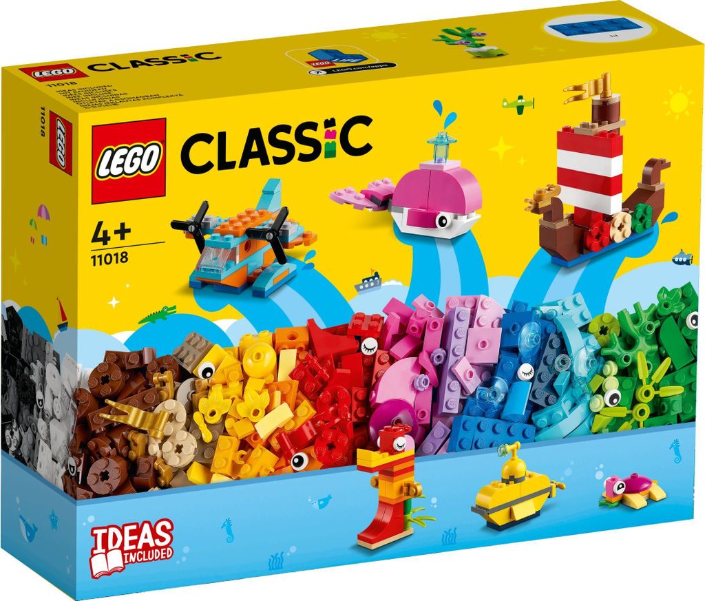 LEGO 11018 Classic Kreativer Meeresspaß, Kreativ-Set mit Produktbild 10
