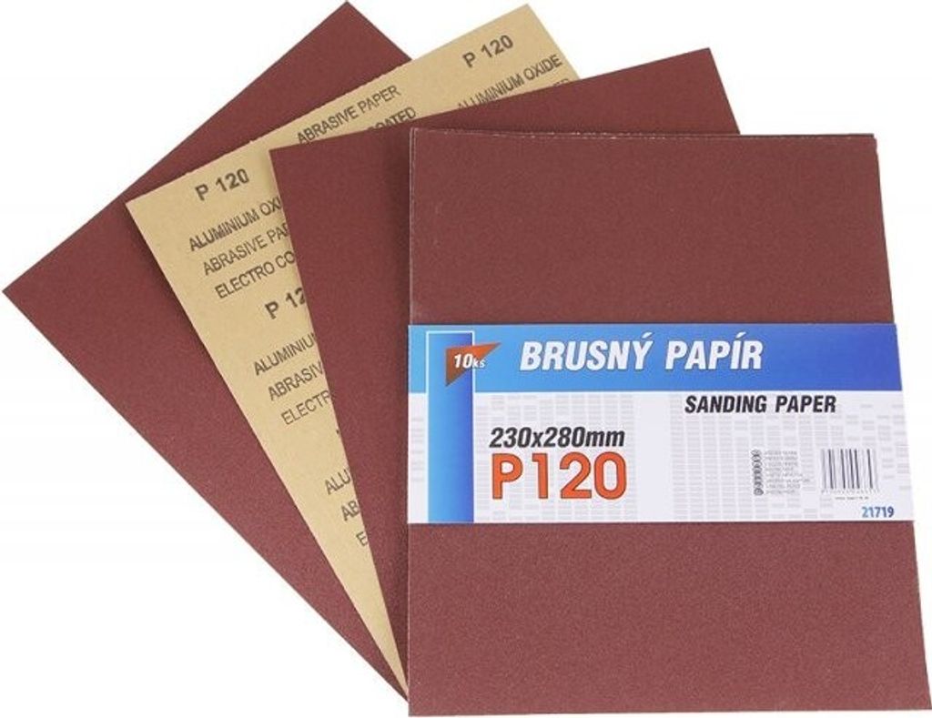 LEVIOR - Schleifpapier 230x280mm P120 10Stk
