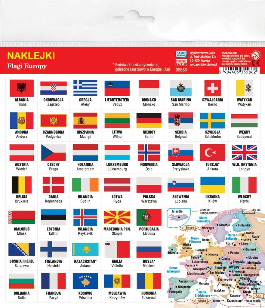 Naklejki Flagi Europy Zdjęcie produktu 
