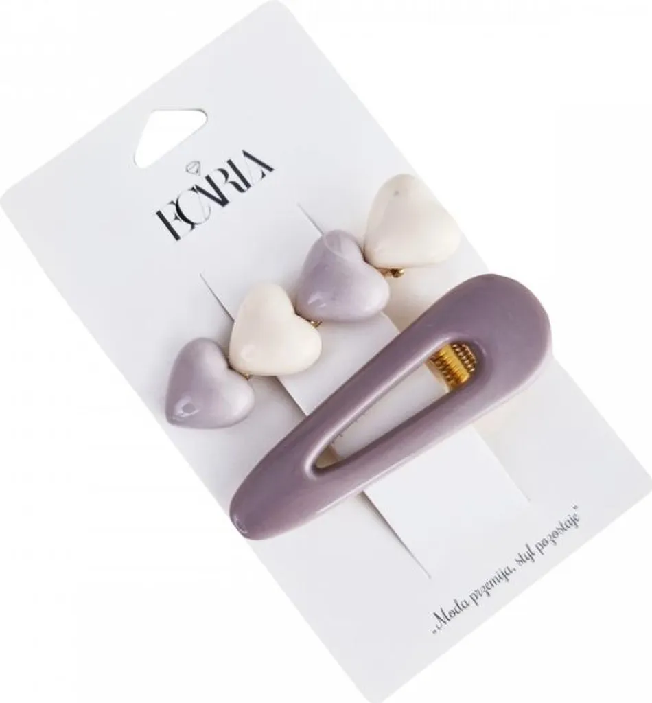 Flamenco Mystique Sada 2 Opálových Sponek do Vlasů, Bez Niklu a Chromu, Délka 6,5-6,8 cm