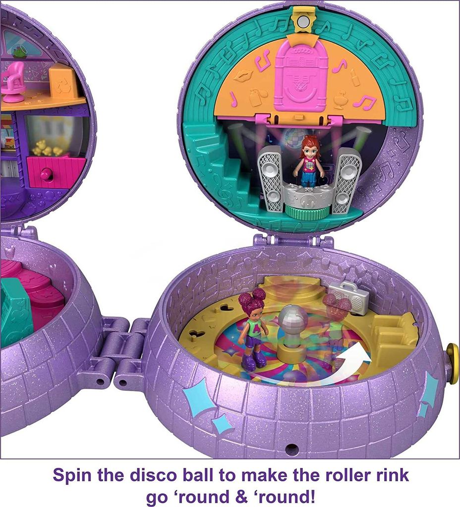 Polly Pocket Doppelspaß Rollschuhdisco Schatulle, zum Thema Produktbild 11