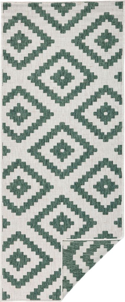 Hanse Home In- & Outdoor Wendeteppich Malta, Grün Weiß, Produktbild 