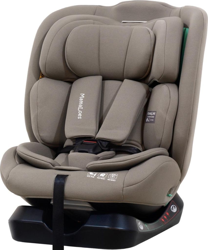 MamaLoes Bo Taupe 40-150 cm i-Size Kindersitz Produktbild 