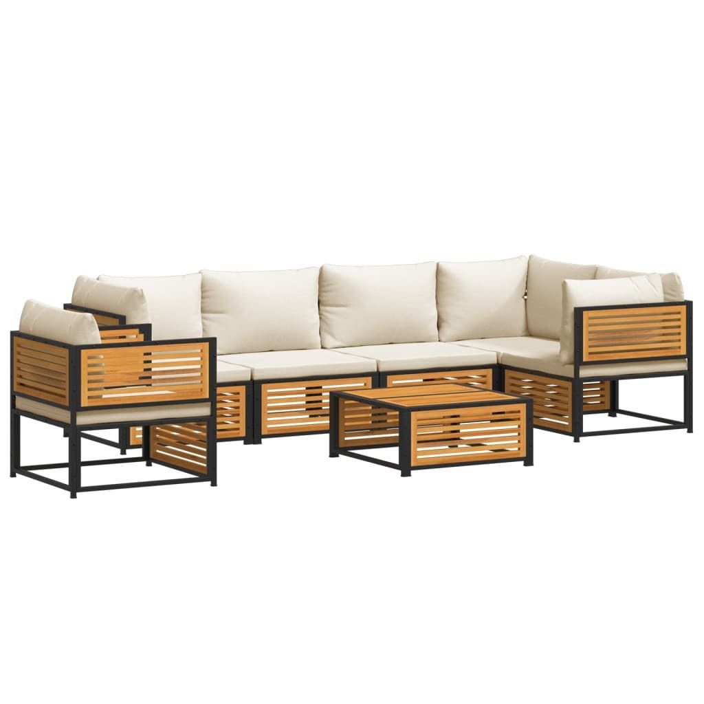 "2026 MODERNE" 7-tlg. Garten-Lounge-Set - elegantes Design - Sitzgruppe/Gartengarnitur - mit Kissen Massivholz Akazie - Terassenmöbel NeuMöbel234309